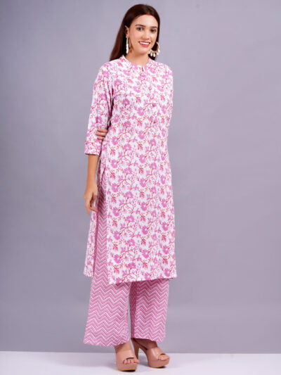 Women Pure Cotton Kurta Pant Set