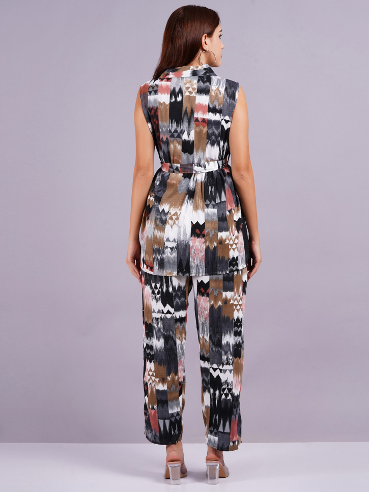 Women Multi Color Viscose Rayon Co-ord Set - Image 5