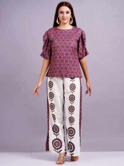 WomenTop Palazzos Co-ords Set