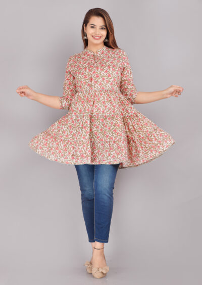 Women Beige Color Reguler Top